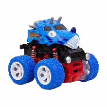 Dinosaurier-Truck-Spielzeug für Kinder, 4-Rad-Antrieb, langlebiger Reibungsantrieb, Schiebe- und Fahr-Truck-Spielset, Geschenk für 3- bis