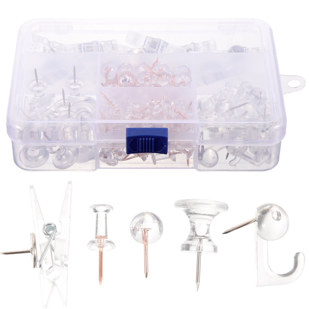 1 Box Multi-Function Push Pin Convenient Pushpins Replaceable Thumb Tacks Home Supply 9110895646335