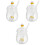 3Pcs Glass Honey Container with Dipper for Home and Kitchen Use 4