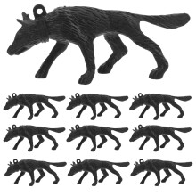 200Stk Realistische Hundefiguren Kunststoff Schwarz Spielzeug