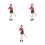 3Stk Kunststoff Stehende Mini Figuren Baseball Bunt 5