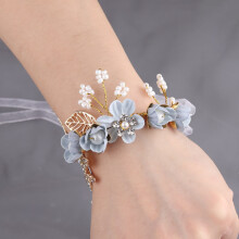 HEVIRGO10PCS Pulseira de Flores Anti-Desgaste para Noiva e Dama de Honra, Ideal para Casamento e Coroa de Flores.