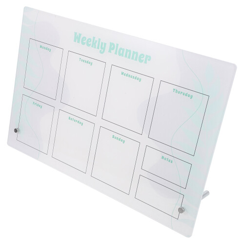 4Sets Magnetischer Monats- Und Wochenplaner Aus Acryl Transparent