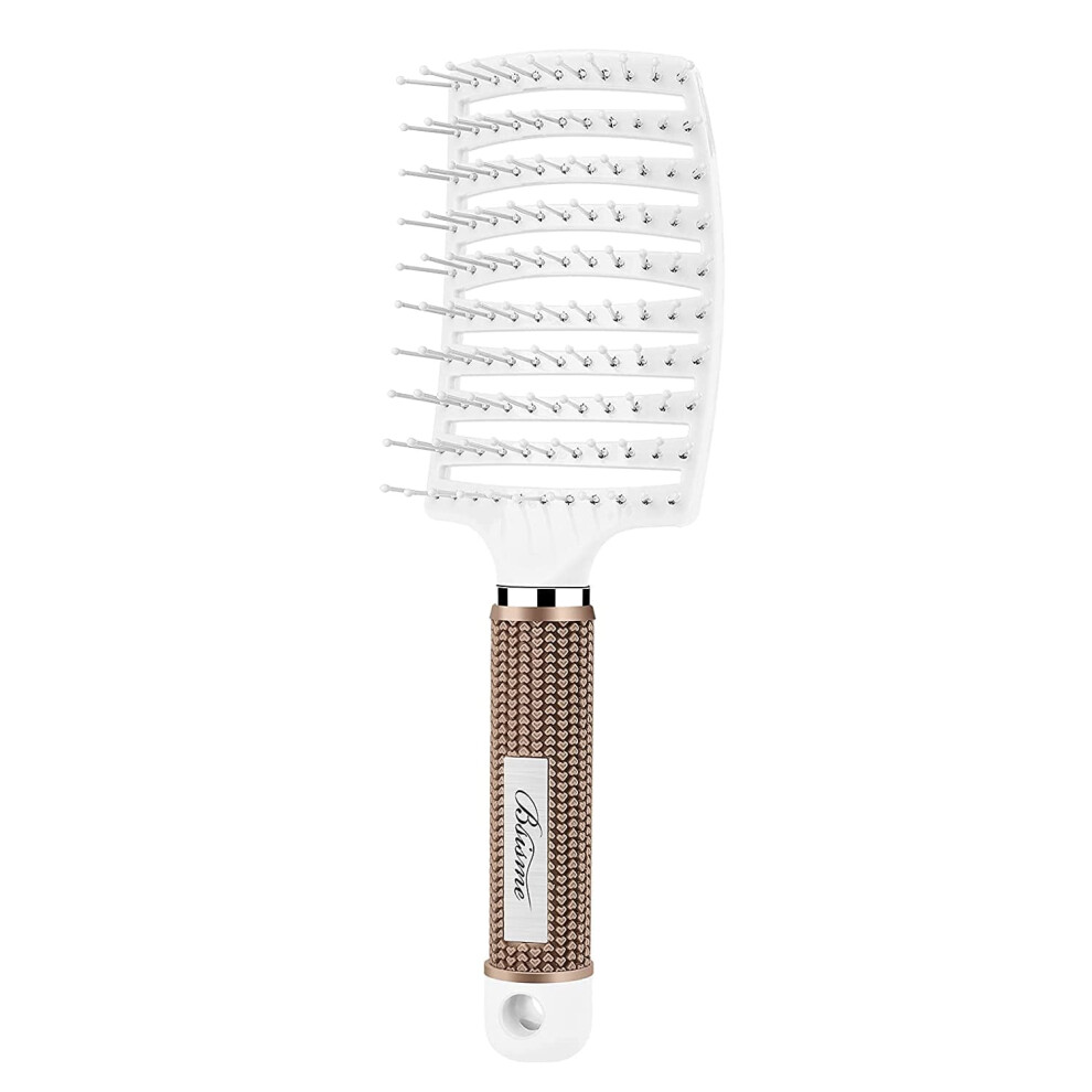 Vented Curved Hair Brush for Blow Drying