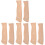 4Sets Beige Wooden Cutter Handle Replacement Comfortable Non-Slip Grip 4