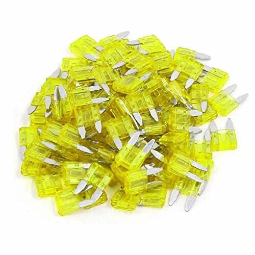 Ασφάλειες αυτοκινήτου 100 τεμαχίων 20AMP APM/ATM 32V Mini Blade Style Ασφάλεια αυτοκινήτου με