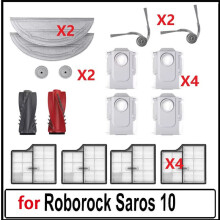 For Saros 10 Accessories Main Roller Side Brush Hepa Filter Mop Cloth Dust Bag Robot Vacuum Cleaner Part A