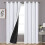 Cuirtíní Inslithe Dubhaithe Bána 52x84 Grommet 1