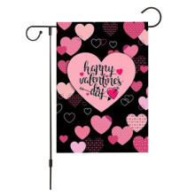 Sonderangebot! Valentinstag-Gartenflaggen, 30 x 45 cm, doppelseitig bedruckt, Leinenstoff, für den Außenbereich, Frühlingsgartenflaggen