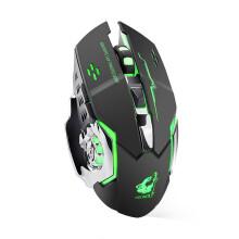 Mouse de gaming ergonomic optic USB cu iluminare din spate cu LED-uri X8 Wireless, reîncărcabil