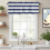 Nautical Stripe Rod Pocket Valance 54 x 18 in 1