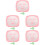 5Sets Gesichtsmaske Pink Ps, Langlebige DIY Maskenplatten 8