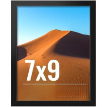 Cadre photo noir 7x9 pour affichage mural, plexiglas HD, format vertical/horizontal, compatible avec les photos 7x9