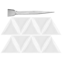 3Ensembles Plateaux Triangulaires Plastique Assorti Avec Pinces