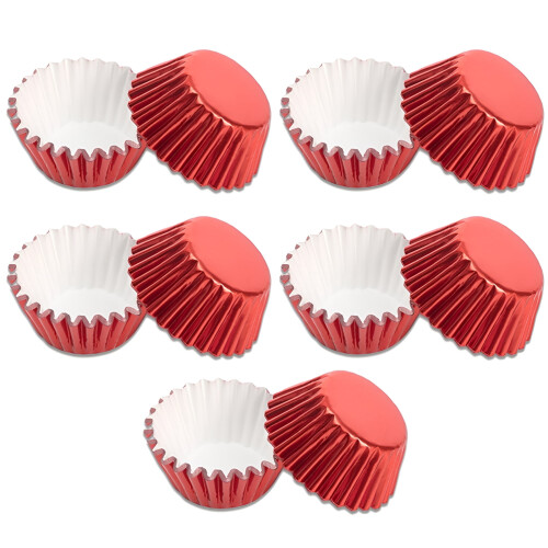 ACDANC mini muffinsformar non-stick 100 st röda