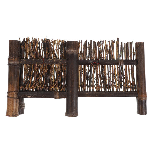 5Pièces Mini Clôture En Bambou Pour Micro Paysage
