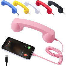 Retro Phone Handset Type-C Connector Vintage Landline