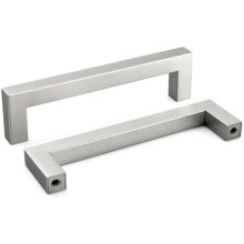 Lot de 30 poignées de meuble de 11,4 cm (4-1/2 po) en nickel brossé, poignées de cuisine en acier inoxydable, quincaillerie moderne pour tiroir de