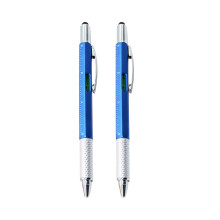 Outil multifonction 6 en 1 : tournevis, pied à coulisse, niveau, échelle, stylo à bille rétractable à encre noire. Liquidation !