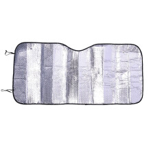 Pare-soleil pliable pour pare-brise de voiture, protection solaire réfléchissante contre la chaleur (argenté)
