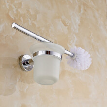 Set scopino e portascopino in acciaio inox da parete