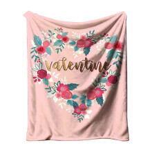 Valentine's Day Throw Blanket Red Pink Heart Fuzzy Blanket Romantic Love Heart Decorative Soft Cozy Flannel Blanket for Mom Couple Home Bed Sofa