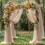 Drappeggio in chiffon trasparente per arco nuziale 28"  19' 1