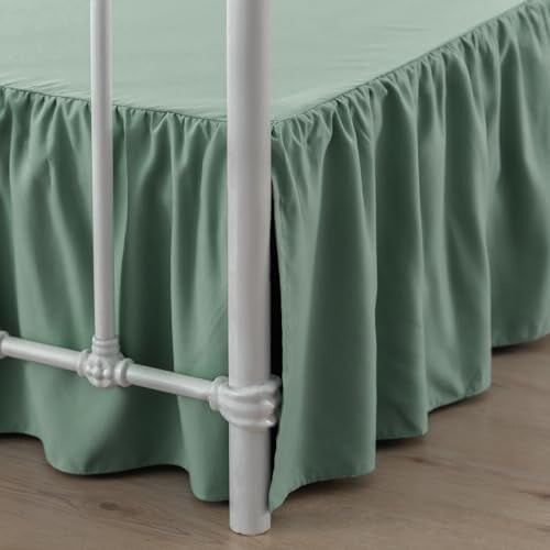Φούστα κρεβατιού King Size με βολάν και σχισμένες γωνίες, φούστα κρεβατιού 14 ιντσών