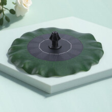 YEAHIBABY Solar Fountain Water Pump Green Floating Design for Garden Pond Bird Bath Outdoor Use