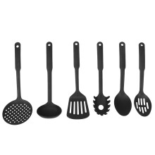 Conjunto de utensílios de cozinha Tineasur em nylon preto, 6 peças