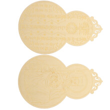 10Pièces Amulettes Décor Traditionnel Chinois En Or Pour Chance