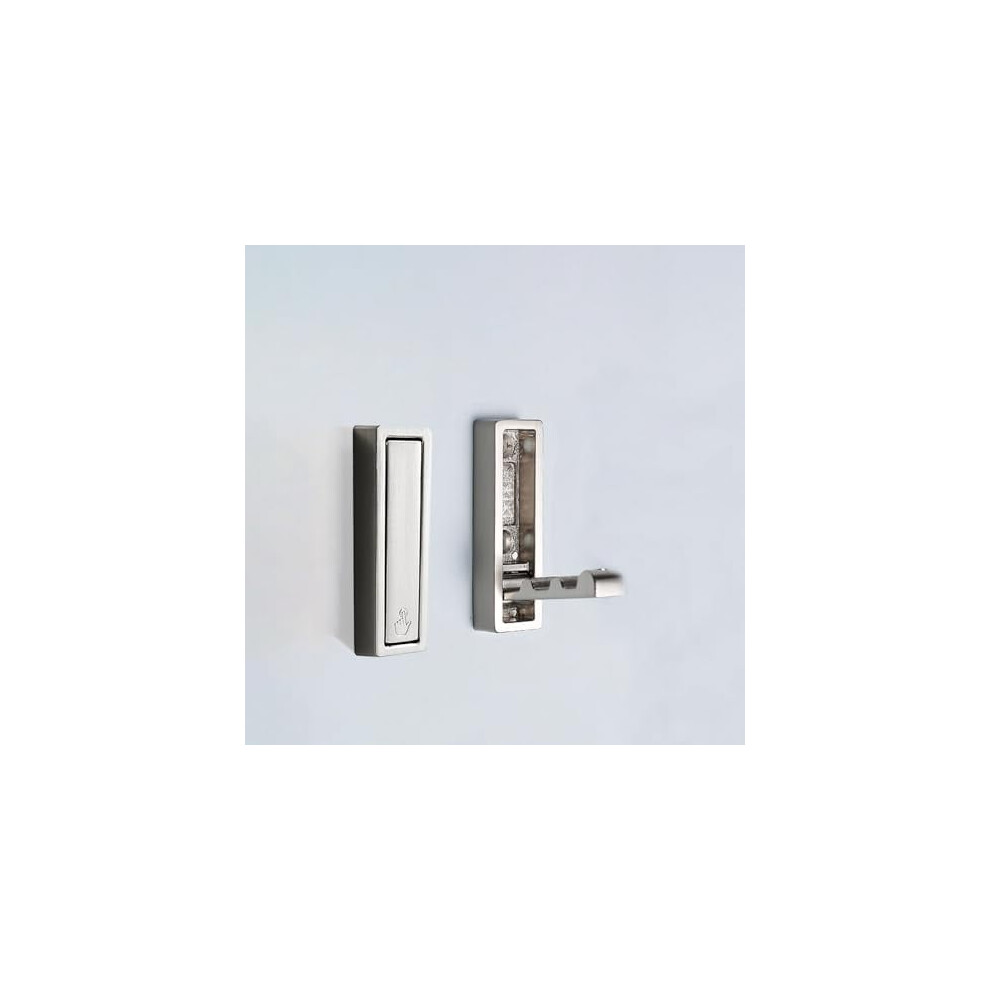 Foldable Coat Hooks Brushed Nickel 2 Pack 9341593836562