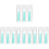 12Pièces Outils Lentilles Compacts Verts En Silicone Sain Usage 4