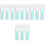 12Pièces Outils Lentilles Compacts Verts En Silicone Sain Usage 5