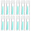 12Pièces Outils Lentilles Compacts Verts En Silicone Sain Usage 7
