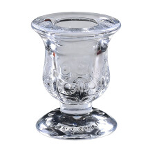 Crystal Glass Candlestick Holder Clear Candle Stand for Wedding Dinner Party Table Centerpiece Holiday Decoration Romantic Candlelight Dinner Decor