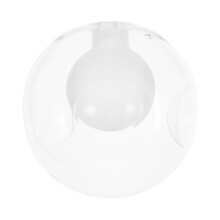 Abat-jour globe en verre transparent pour plafonniers, abat-jour de rechange pour lampadaires, abat-jour décoratif en verre.