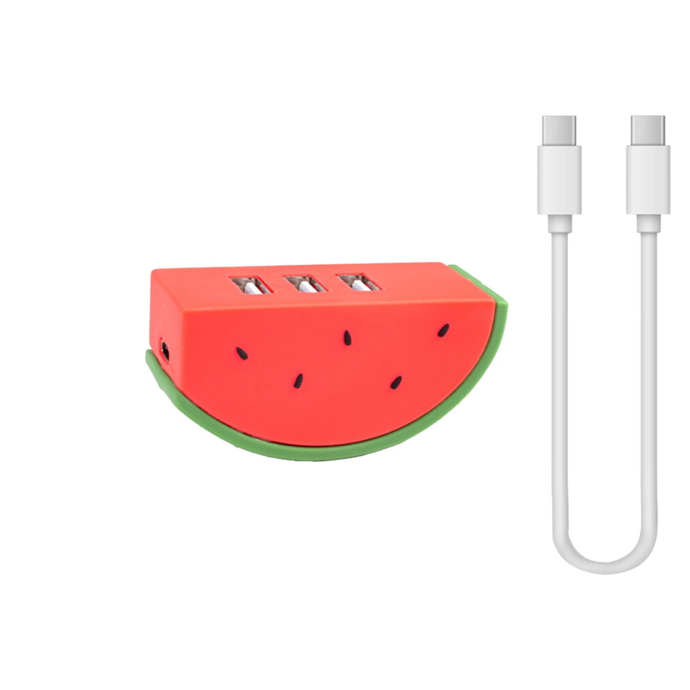 3-Port Usb Hub Splitter Â Fruit-Shaped, Charging & Data Transfer, Portable For Laptop/Pc/U Disk/Keyboard/Mouse Â Compatible With Windows/Macos 9104899364289