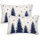 Julörngott 30x50 cm 2-pack Vita Marinblå 1
