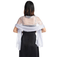 Lenço feminino para vestido de noite, xale de casamento, cor sólida, lenço para festa, lenços para echarpe