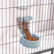Automatic Pet Feeding Cage Hanging Bowl Water Bottle Food Container Puppy Cat Rabbit Bird Pet Feeder Product