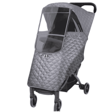 Stroller Rain Cover,360-Degree Elastic Stroller Cover,Waterproof Fabric Weather Shield,Storage-Friendly Stroller Rain Cover