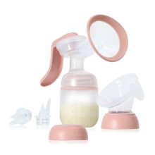 2-in-1 Breast Pump: Manual & Hands-Free Auto Mode, Wireless, Ergonomic, SoftFeel Flange — Compatible with standard bottles