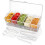 Servidor de condimentos refrigerado com 5 compartimentos, pinças e colheres. 1