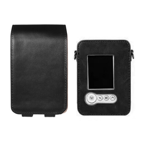 Estojo compacto para câmera instantânea Fuji Mini LiPlay, em couro PU com alça de ombro.