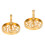 2Pcs Golden Copper Incense Mold Tool for Home Study Tea Room Decor 5