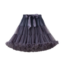 Jupe pailletée pour femme, jupe de carnaval, jupe à volants élégante style ballerine, jupe fluide taille haute, jupe de danse polyvalente