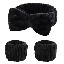 Fmeida Hautpflege Stirn- und Armband-Set, gelb, 3er-Pack
