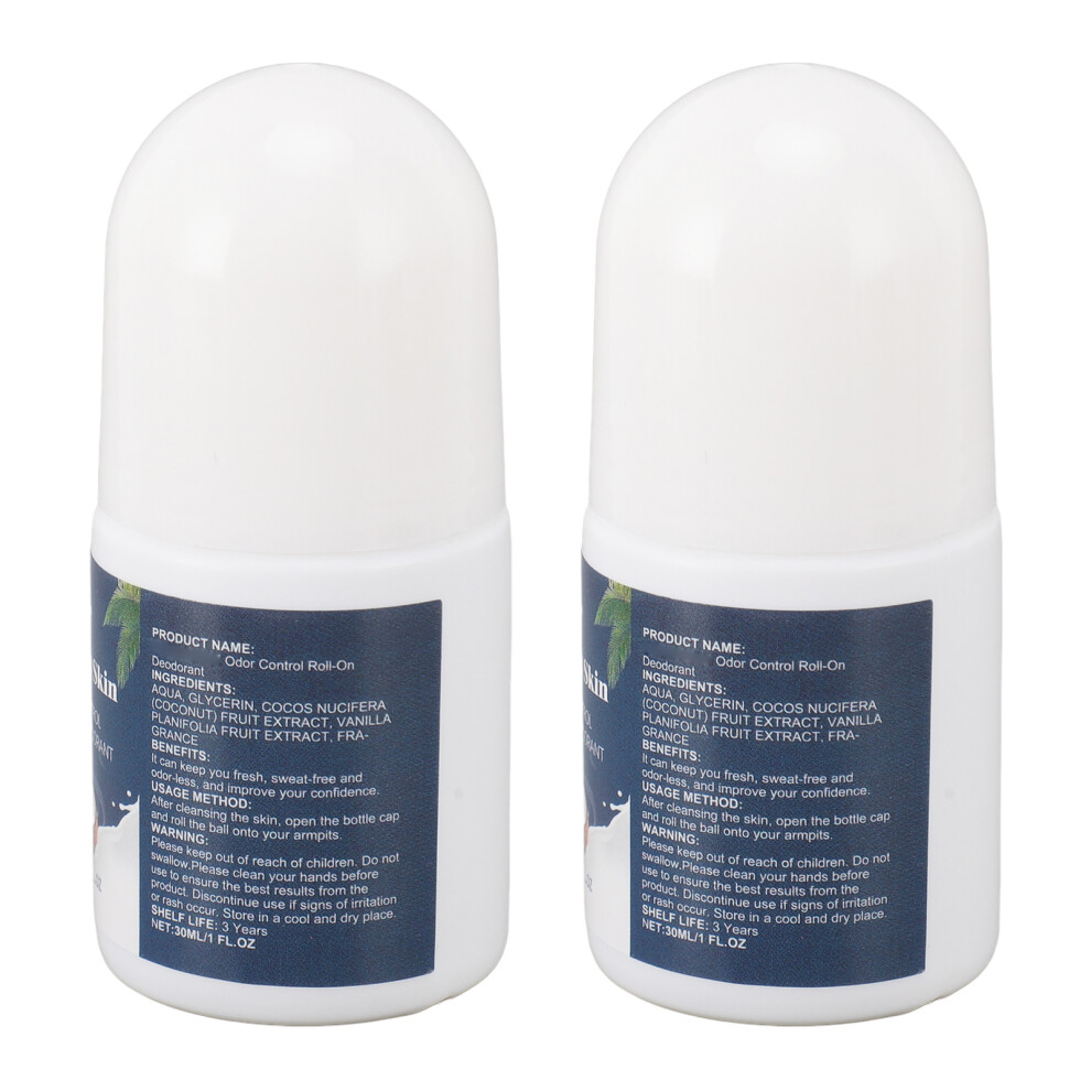 2pcs 30ml Coconut Vanilla Roll-On Antiperspirant
