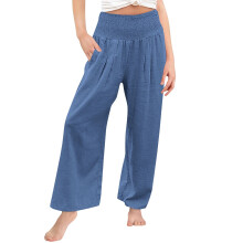 Girls Uniform Pants Kids High Waisted Dressy Pants Straight Leg Pants Casual Teen Girls Pants(Z01#Navy,8-9 Years)